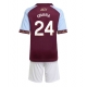 Maillot de foot Aston Villa Amadou Onana #24 Domicile vêtements enfant 2025-26 Manches Courtes (+ pantalon court) Maillot de foot Aston Villa Amadou Onana #24 Domicile vêtements enfant 2025-26 Manches Courtes (+ pantalon court)